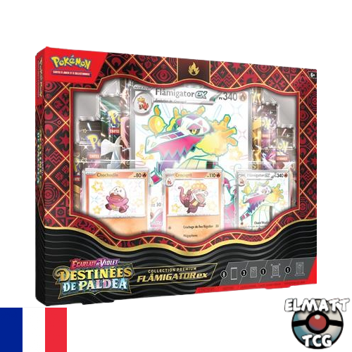Coffret Premium Flamigator - Pokémon - Destinées de Paldea - EV4.5 - Scellé - Français
