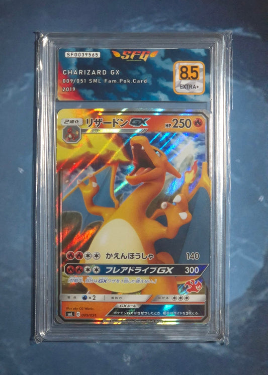 Carte Pokémon Dracaufeu 009/051 - Sun & Moon Family JP - Gradé 8.5