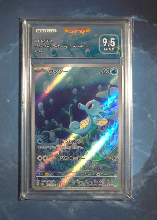 Carte Pokémon Horsea 067/064 - SV6A Night Wanderer - Gradé 9.5