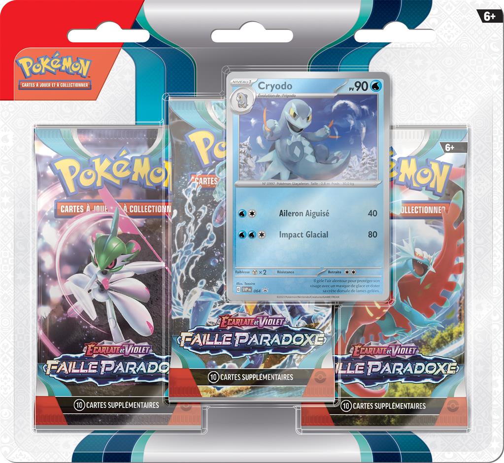 Tripack - Pokémon - Faille Paradoxe - EV4 - Scellé - Français