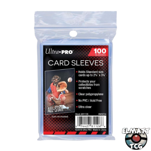 Sleeve - Protèges Cartes - Format standard - ULTRA PRO - Transparent - par 100